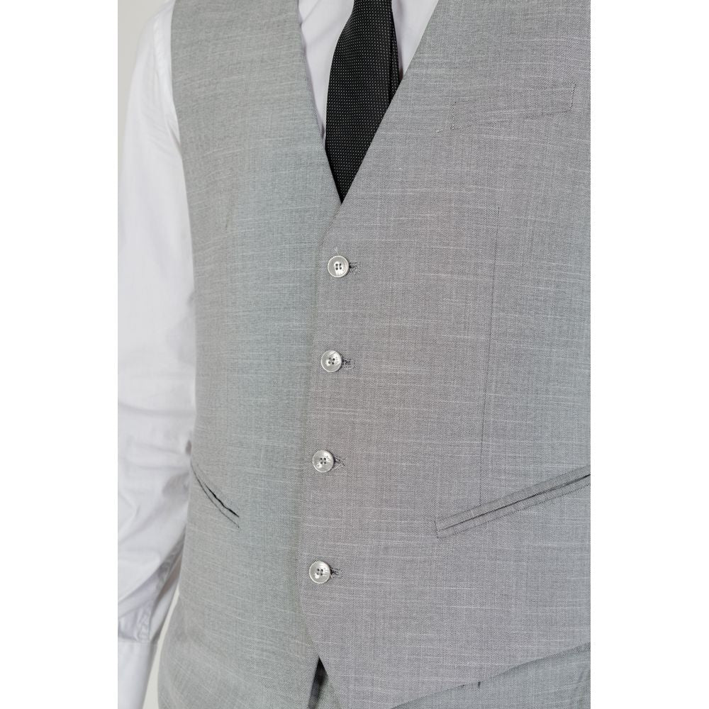 Antony Morato Gray Polyester Waistcoat Antony Morato