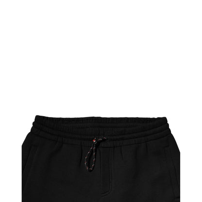 Dolce & Gabbana Black Logo Patch CottonJogger Sweatpants Pants