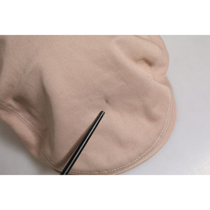 Dolce & Gabbana Beige Cotton Newsboy Capello Cabbie Hat