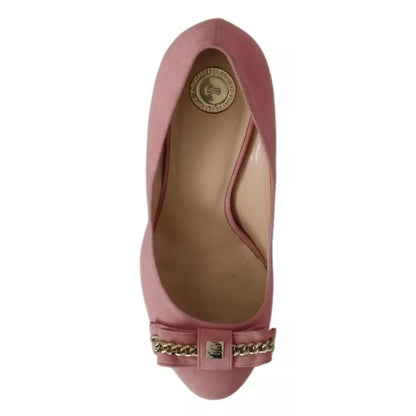 Elisabetta Franchi Pink Bow Stiletto Heel Pumps Shoes