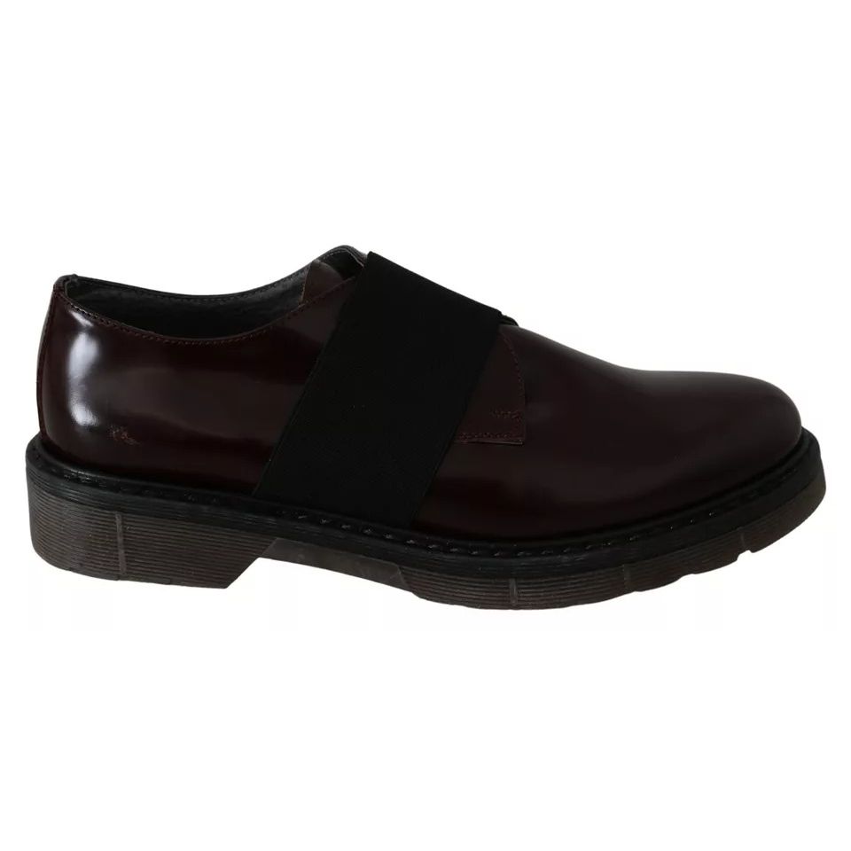 Dr. Martens Dark Brown Leather Elastic Strap Shoes Dr. Martens