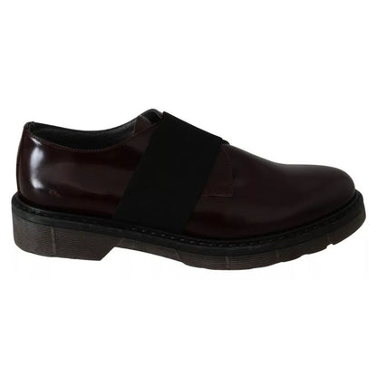 Dr. Martens Dark Brown Leather Elastic Strap Shoes Dr. Martens