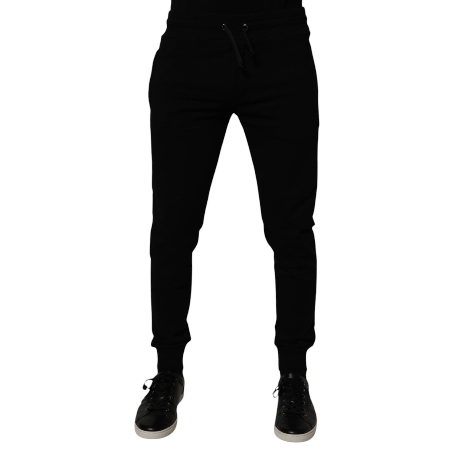 Dolce & Gabbana Black Cotton Jogger Sweatpants Pants