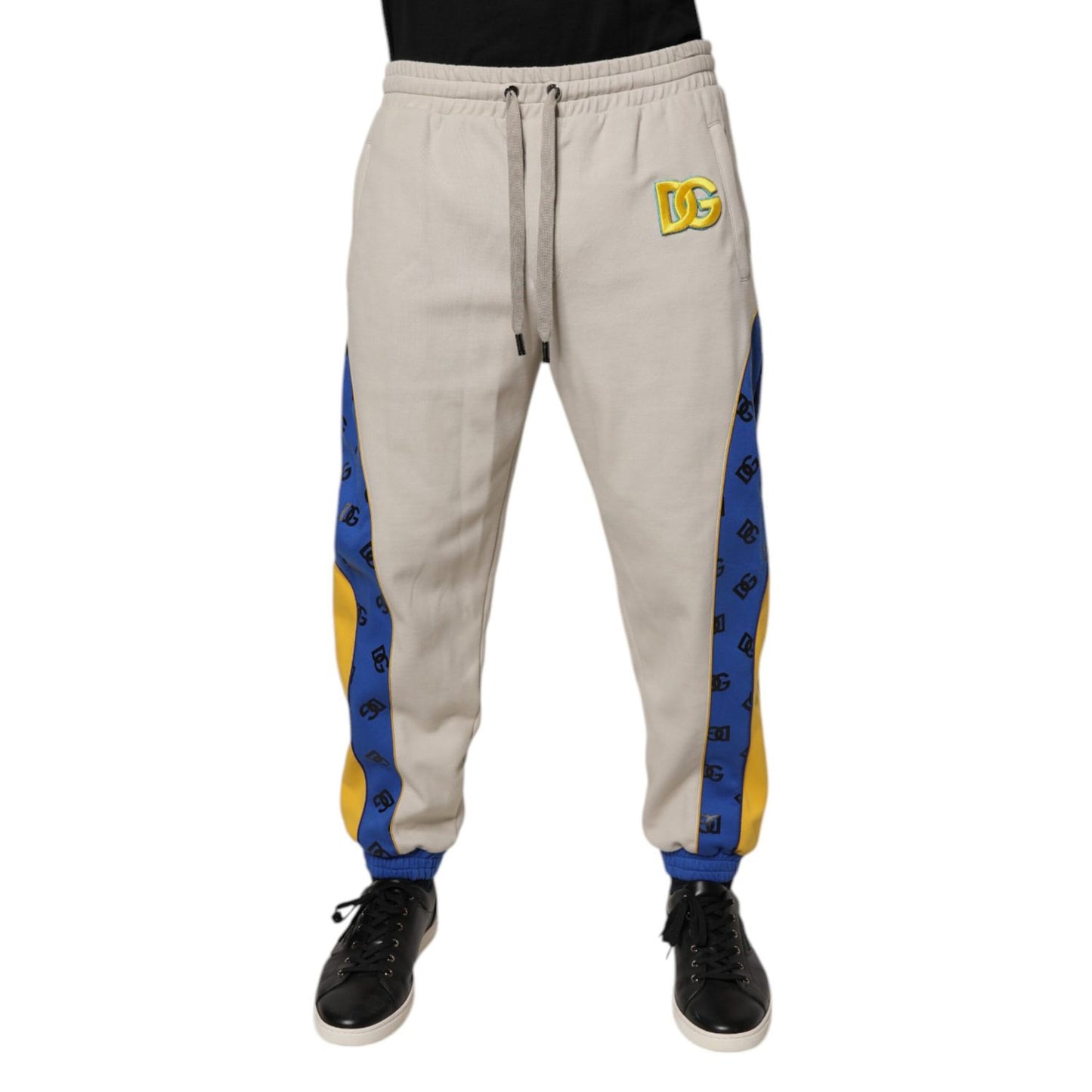 Dolce & Gabbana Multicolor Cotton DG Jogger Sweatpants Pants