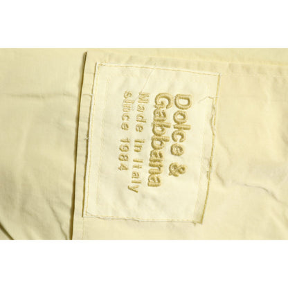 Dolce & Gabbana Yellow Nylon Cargo Chain Men Jogger Pants