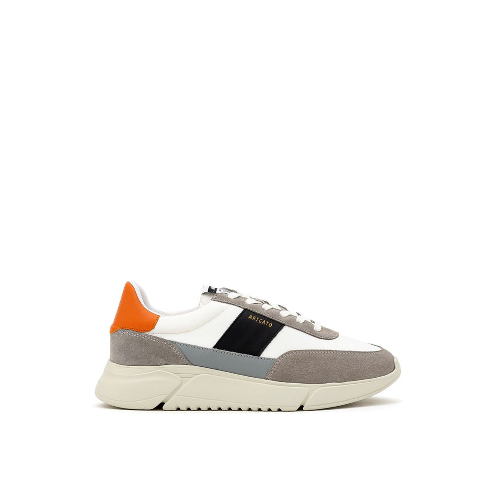 Axel Arigato Bicolor Fabric And Leather Athletic Sneakers