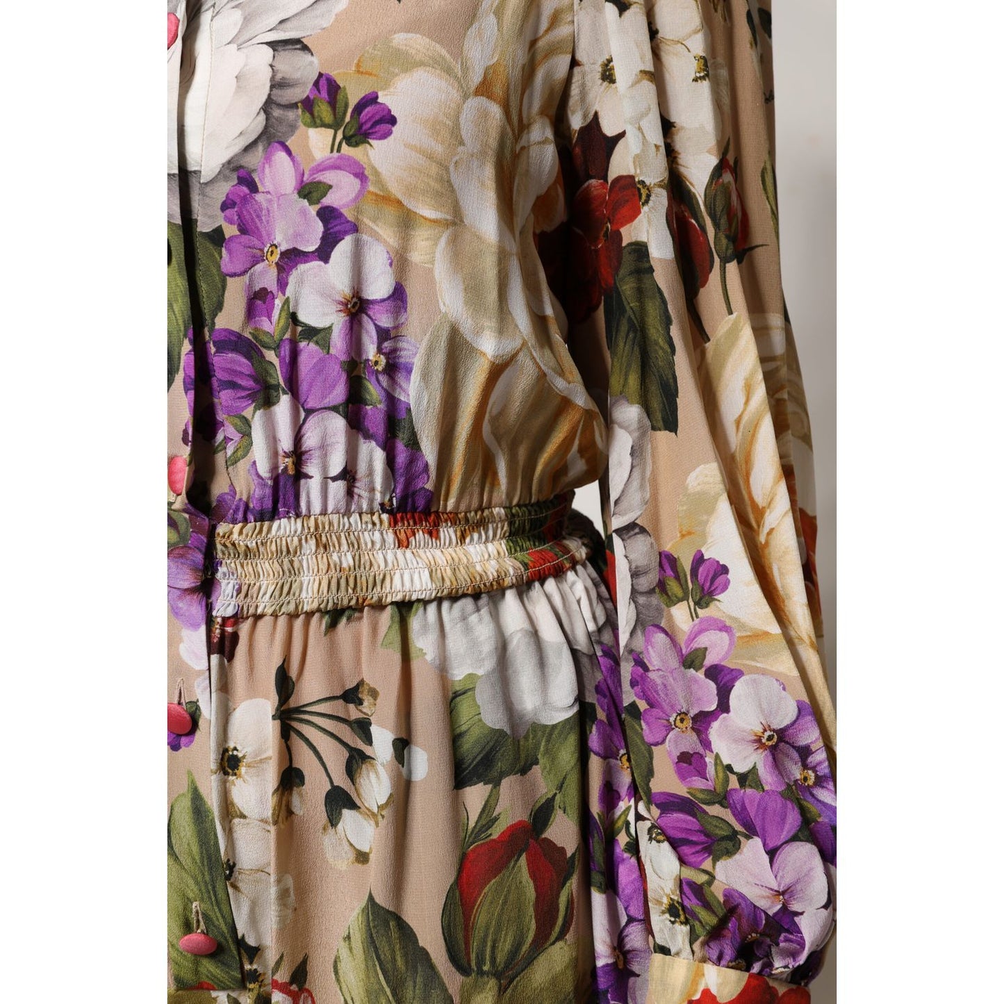 Dolce & Gabbana Multicolor Floral Wide Leg Jumpsuit Dress