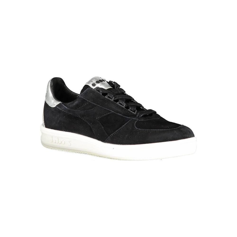 Diadora Black Leather Women Sneaker