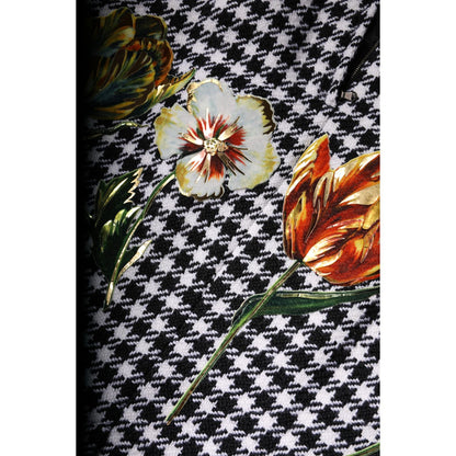 Dolce & Gabbana Multicolor Floral Print High Waist Pencil Cut Skirt