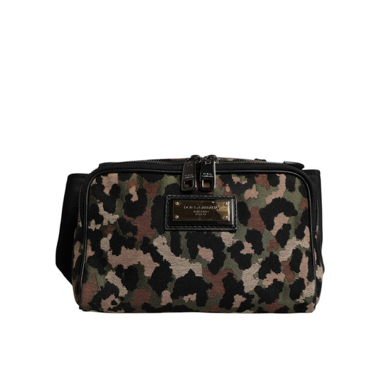 Dolce & Gabbana Multicolor Leopard DG Logo Belt Waist Fanny Pack Bag Dolce & Gabbana