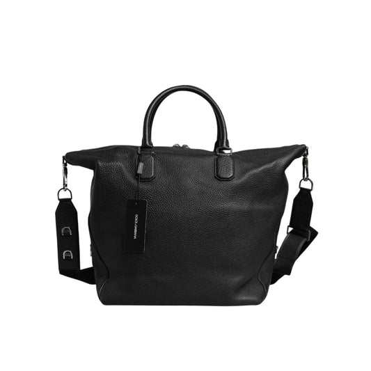 Dolce & Gabbana Black Calfskin Leather Hand Shoulder Duffle Bag Dolce & Gabbana