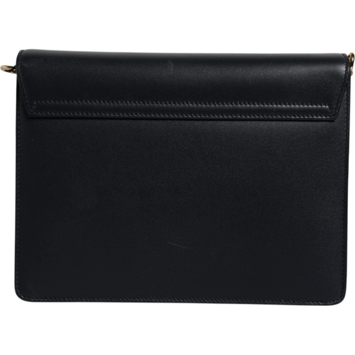 Dolce & Gabbana Black Calfskin Leather Shoulder Strap Bag