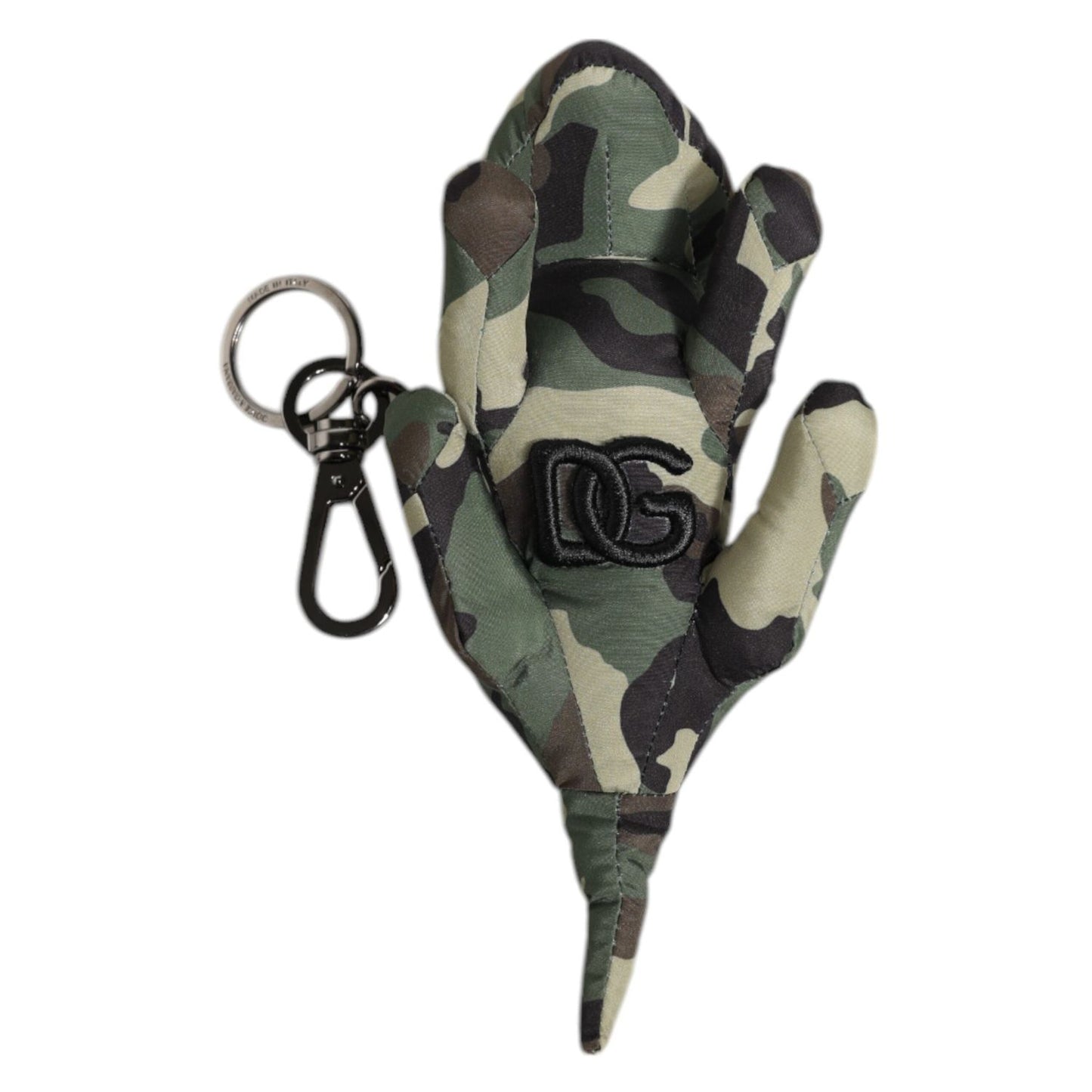 Dolce & Gabbana Multicolor Camouflage Animal Silhouette Keychain Keyring