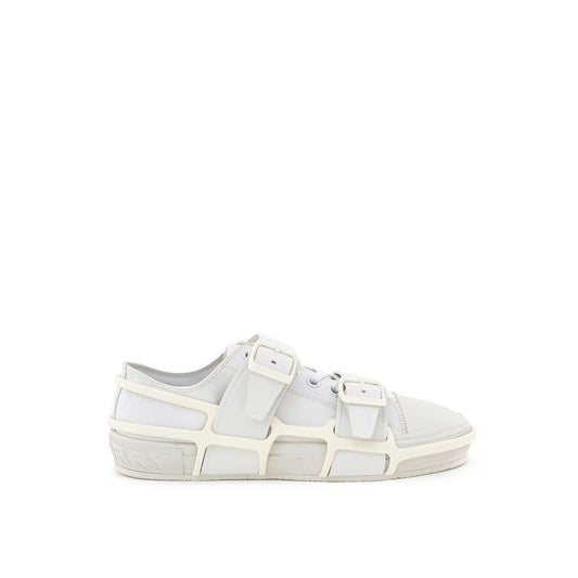 Burberry White Cotton Athletic Sneakers Burberry