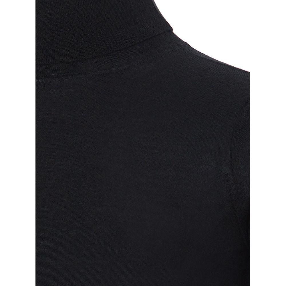 Colombo Black Cashmere Turtleneck Colombo