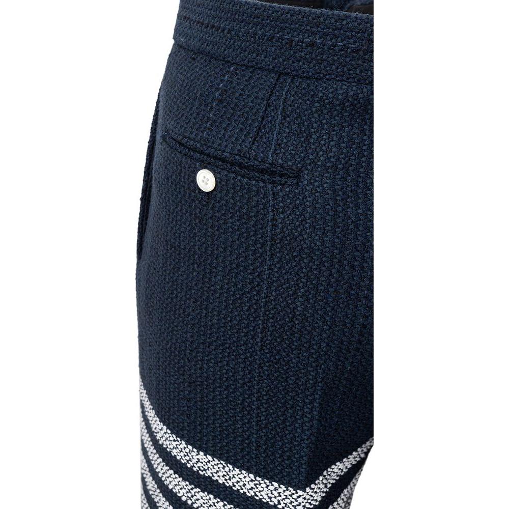 Thom Browne Blue Marabou Casual Pants