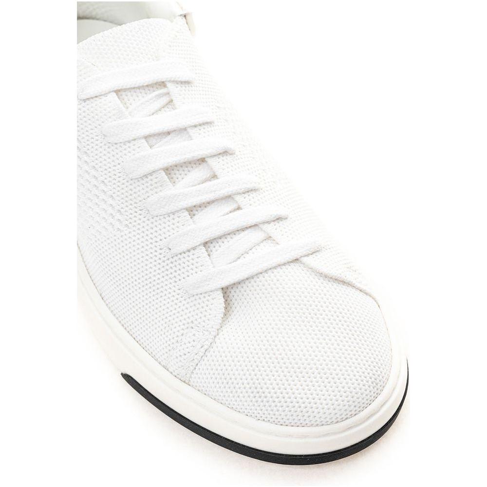 Casadei White Leather Athletic Sneakers Casadei