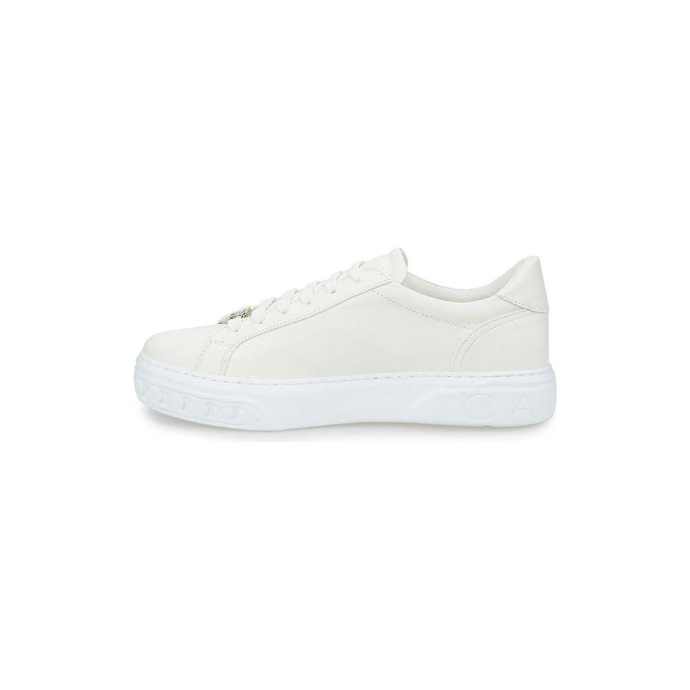 Casadei White Leather Athletic Sneakers Casadei