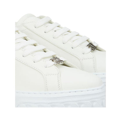 Casadei White Leather Athletic Sneakers Casadei