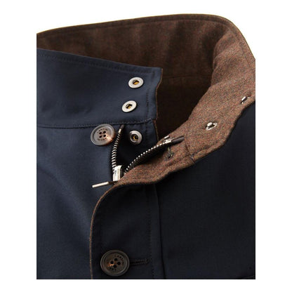 Lardini Blue Wool Coat