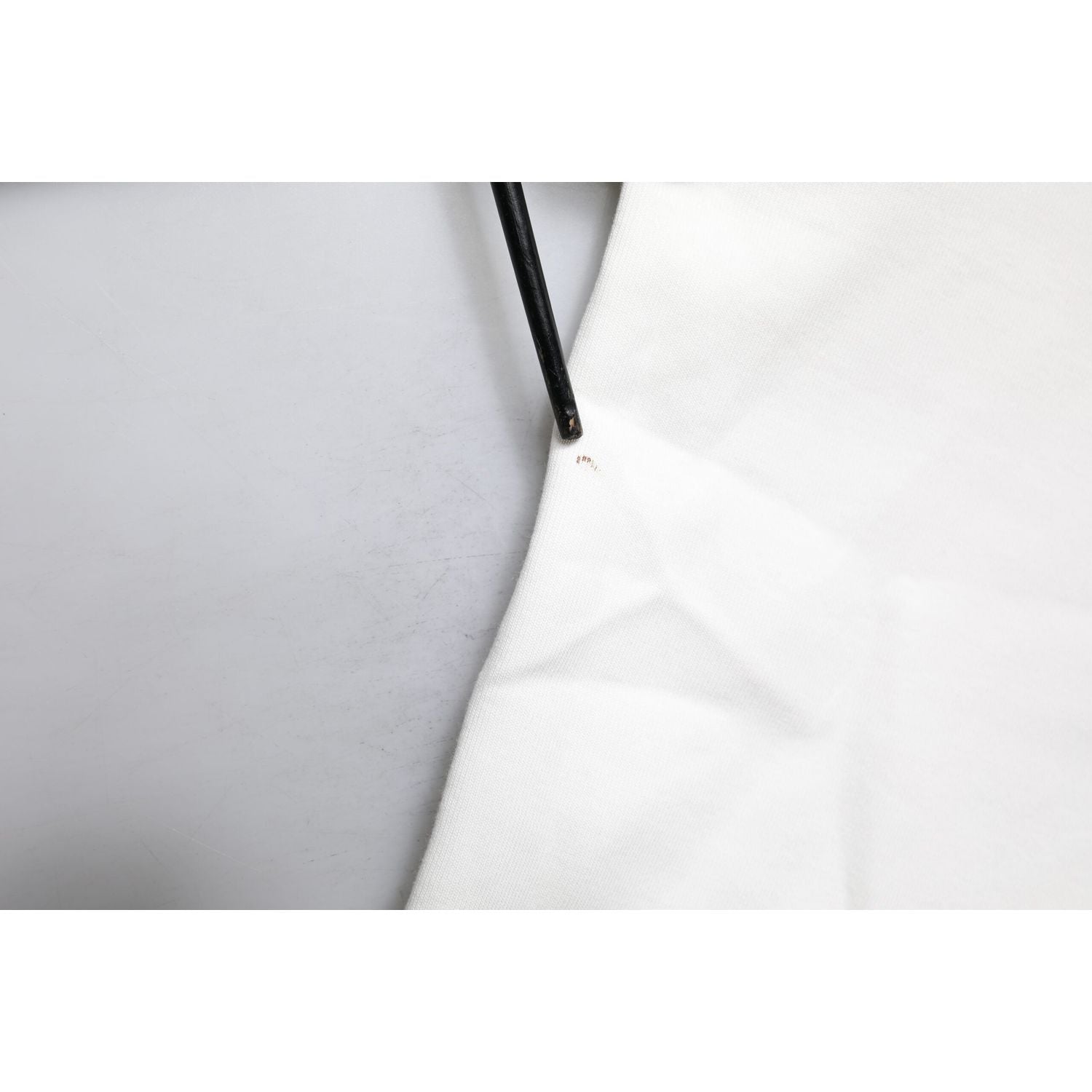 Dolce & Gabbana White Cotton Blend 3/4 Sleeves Blouse Top