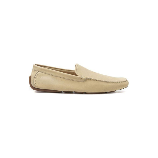 Bally Beige Leather Moccassin Bally