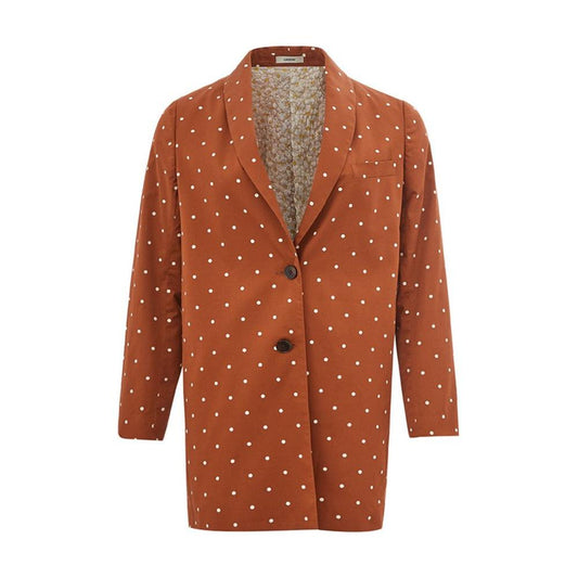 Lardini Brown Cotton Trench Coat