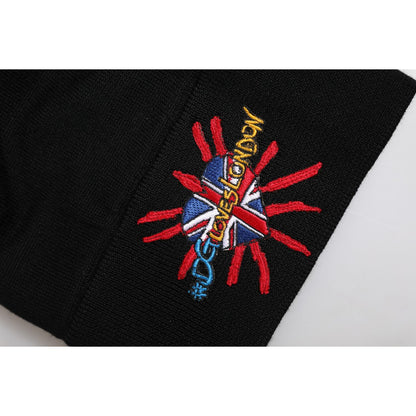 Dolce & Gabbana Black #DGLOVESLONDON Knitted Beanie Hat Dolce & Gabbana
