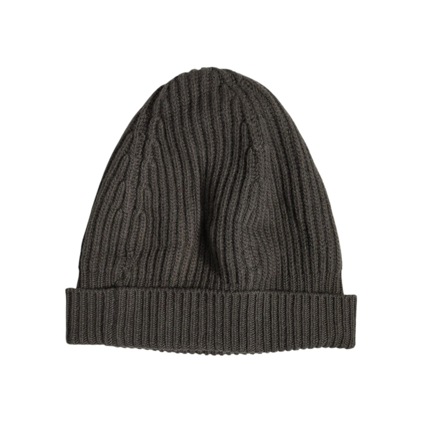 Dolce & Gabbana Green Wool DG Plaque Knitted Winter Beanie Hat Dolce & Gabbana