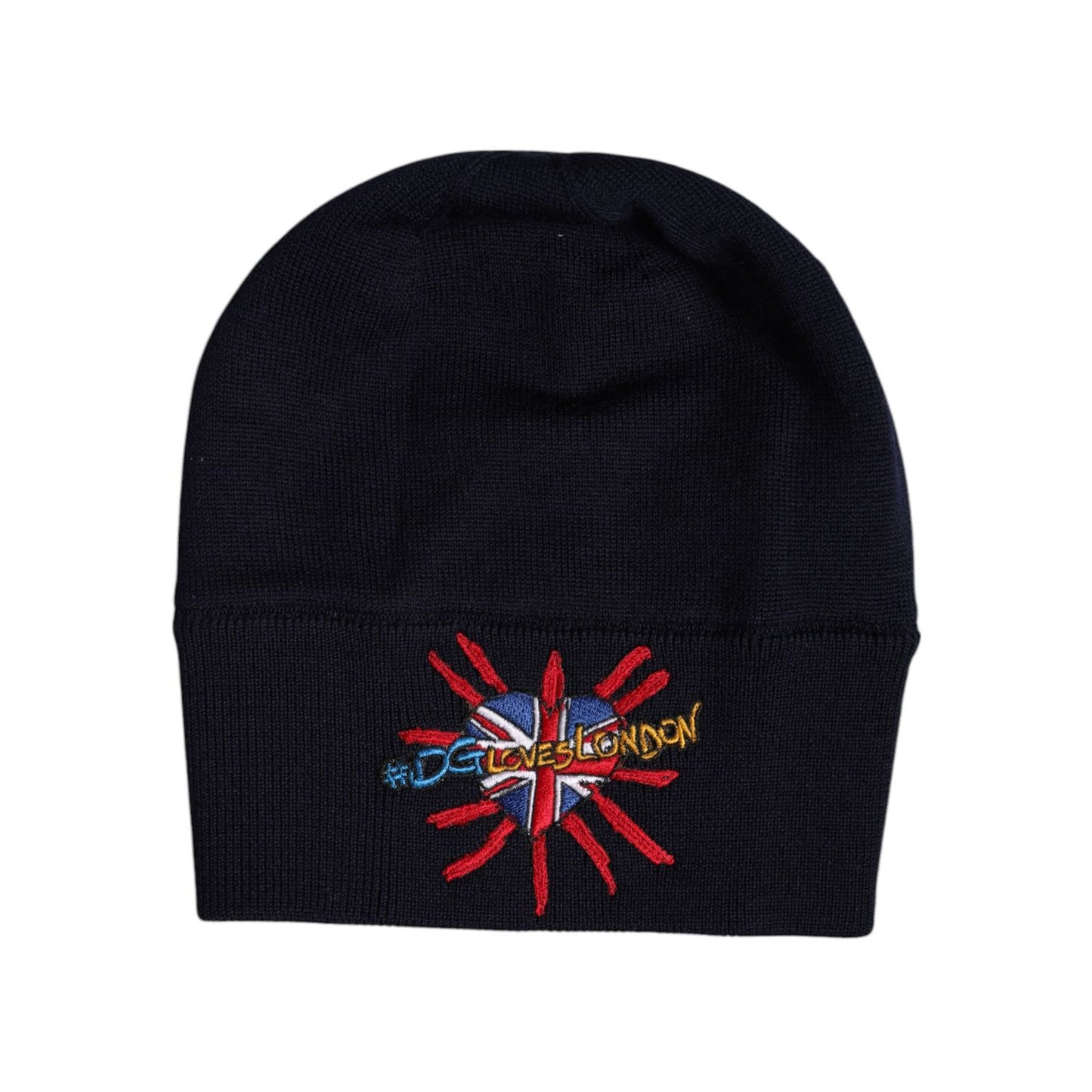 Dolce & Gabbana Black Wool #DGLovesLondon Winter Beanie Hat Dolce & Gabbana