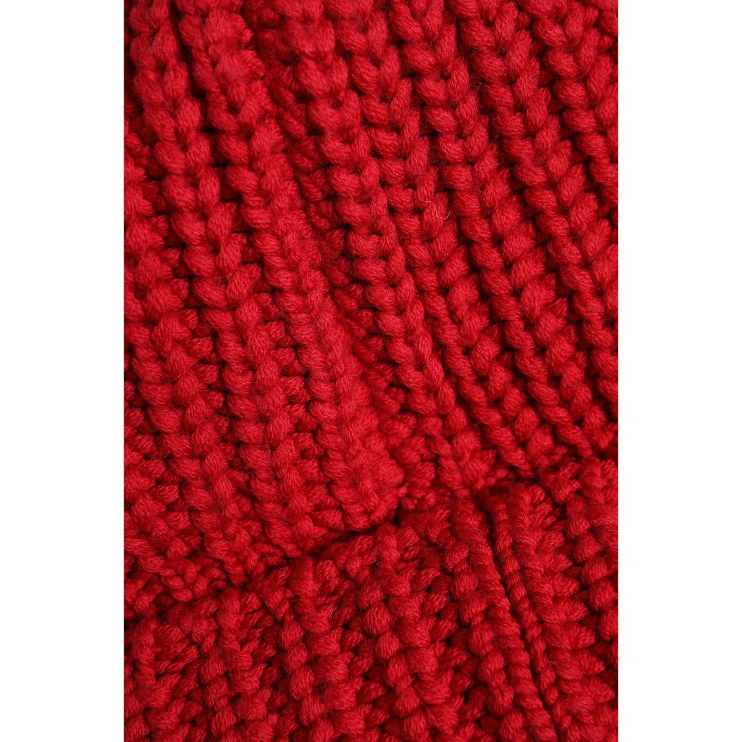 Dolce & Gabbana Red Solid Wool Knitted Winter Beanie Hat Dolce & Gabbana