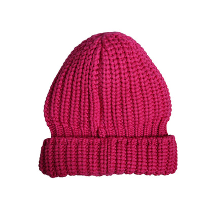 Dolce & Gabbana Pink Solid Wool Knitted Winter Beanie Hat Dolce & Gabbana