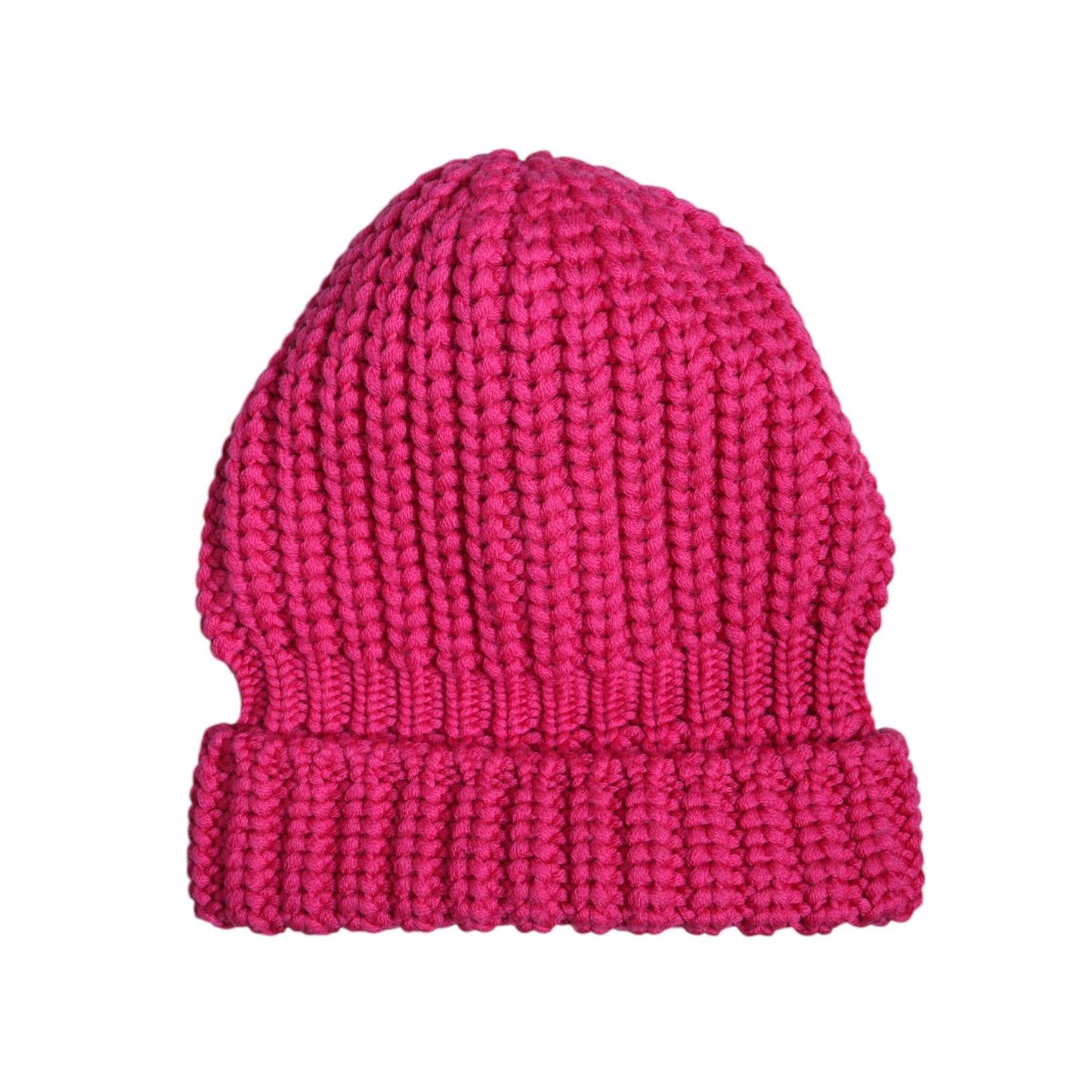 Dolce & Gabbana Pink Solid Wool Knitted Winter Beanie Hat Dolce & Gabbana