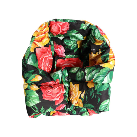 Dolce & Gabbana Multicolor Floral Print Whole Head Wrap Hat