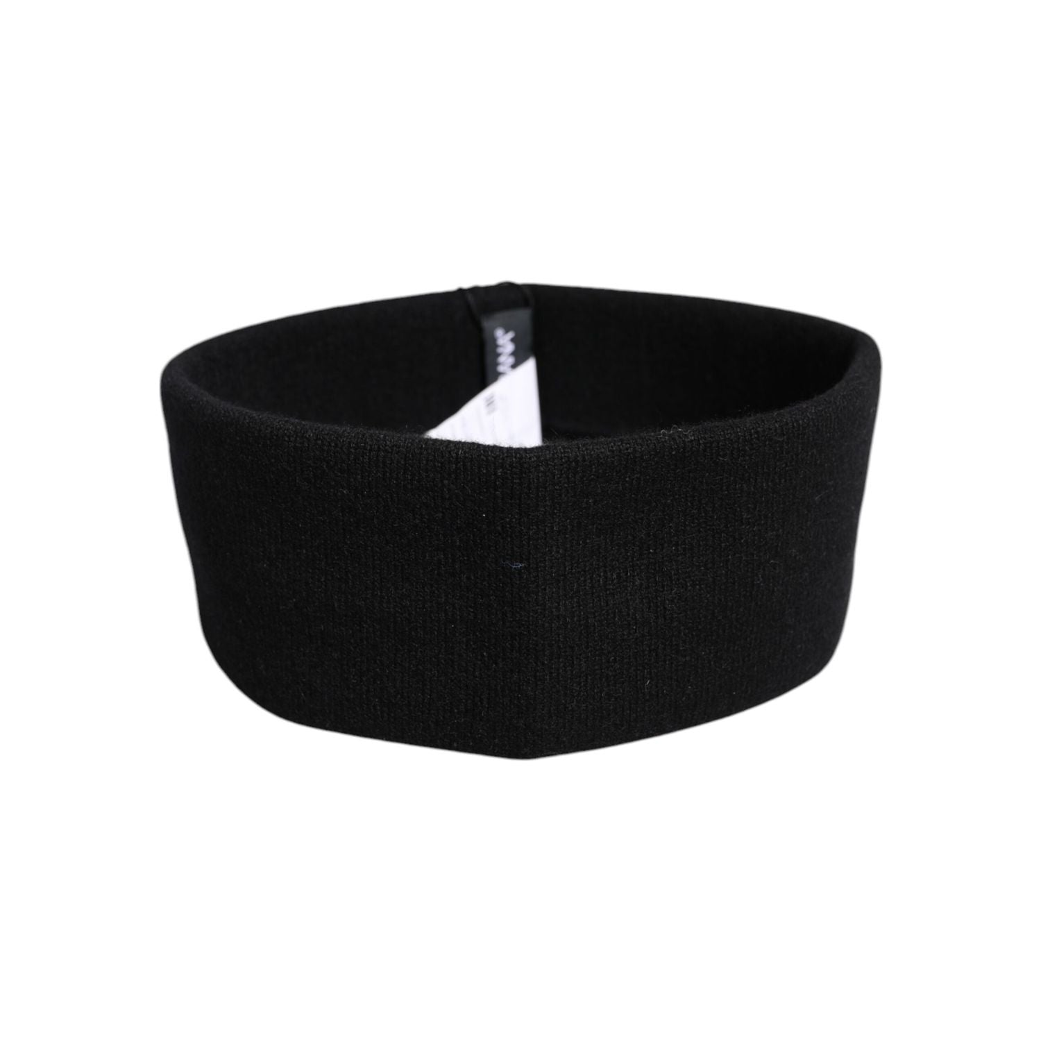 Dolce & Gabbana Black Cashmere Knitted Women Head Band Hat