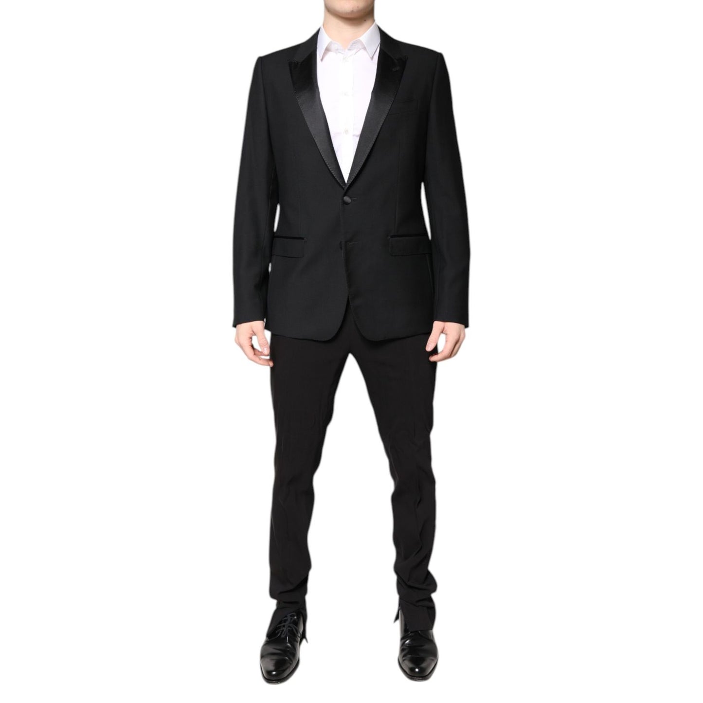 Dolce & Gabbana Black Wool Single Breasted Blazer Jacket