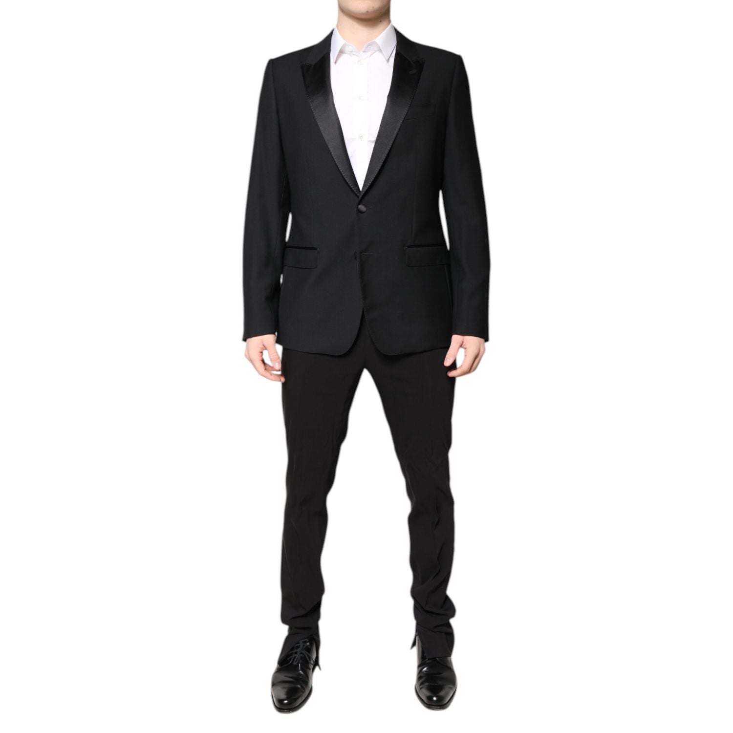 Dolce & Gabbana Black Wool Single Breasted Blazer Jacket