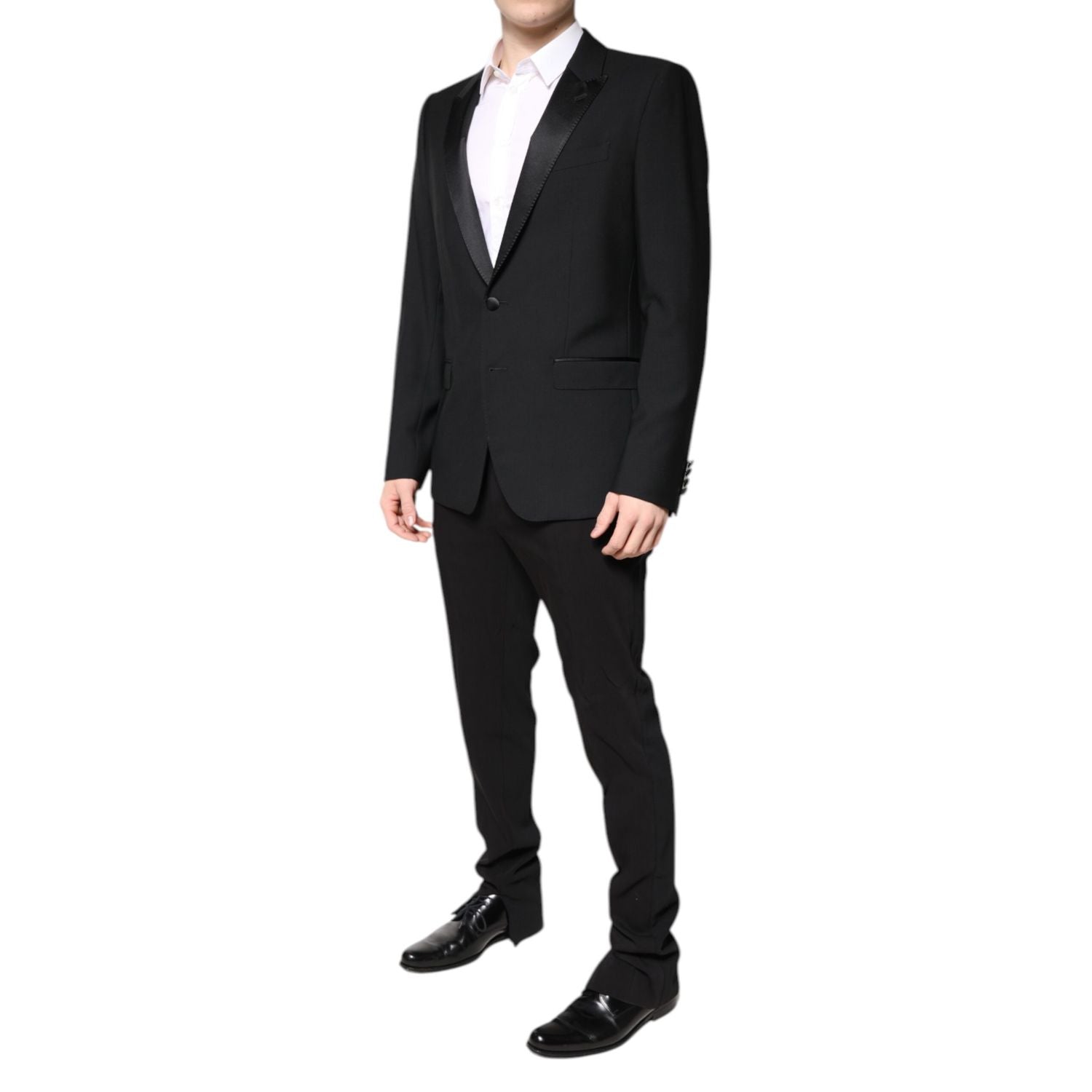 Dolce & Gabbana Black Wool Single Breasted Blazer Jacket
