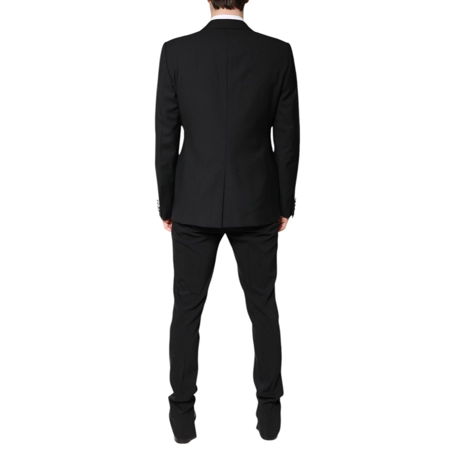 Dolce & Gabbana Black Wool Single Breasted Blazer Jacket
