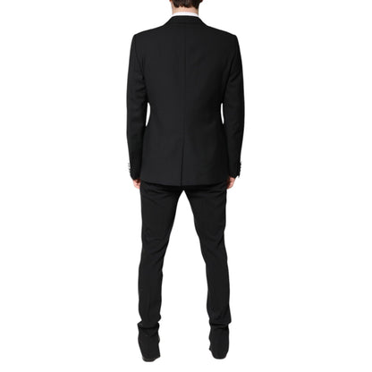 Dolce & Gabbana Black Wool Single Breasted Blazer Jacket