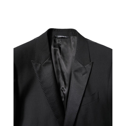 Dolce & Gabbana Black Wool Single Breasted Blazer Jacket