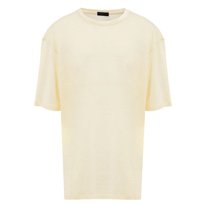 Corneliani Yellow Linen T-Shirt