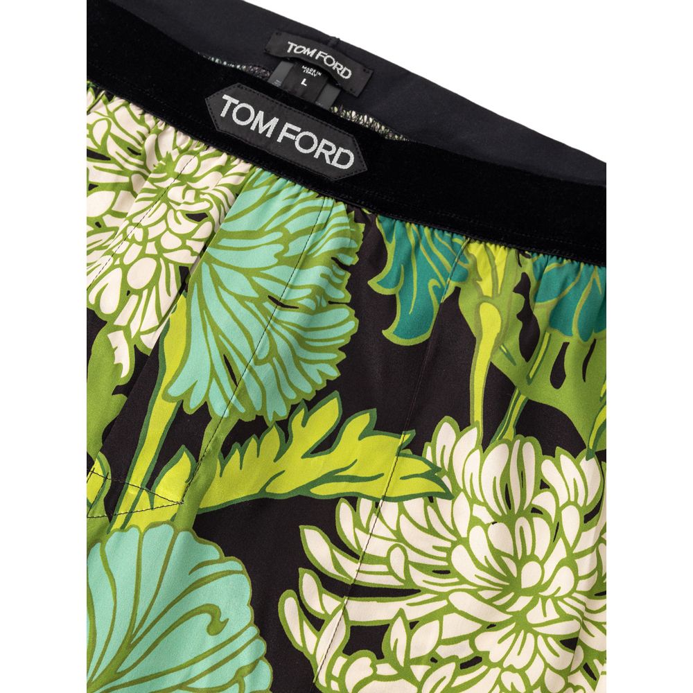 Tom Ford Multicolor Silk Bottoms Sleepwear Tom Ford