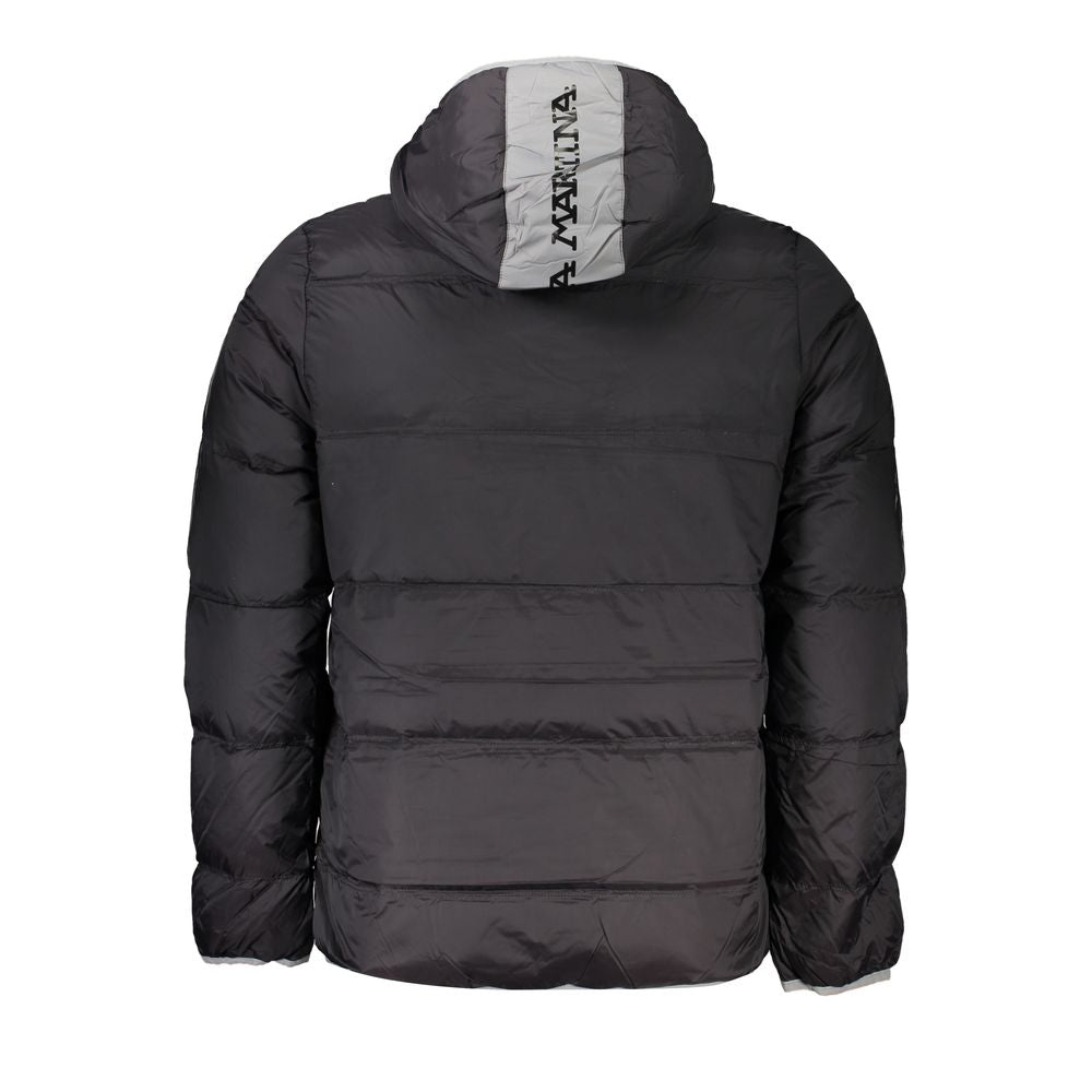 La Martina Black Polyamide Shell Jacket La Martina