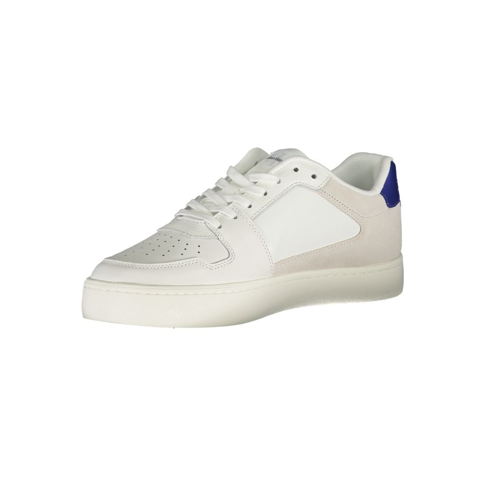 Calvin Klein White Polyurethane Men's Sneaker