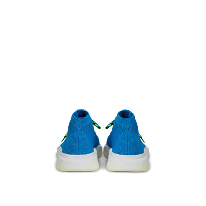 Balenciaga Blue Cotton Athletic Sneakers