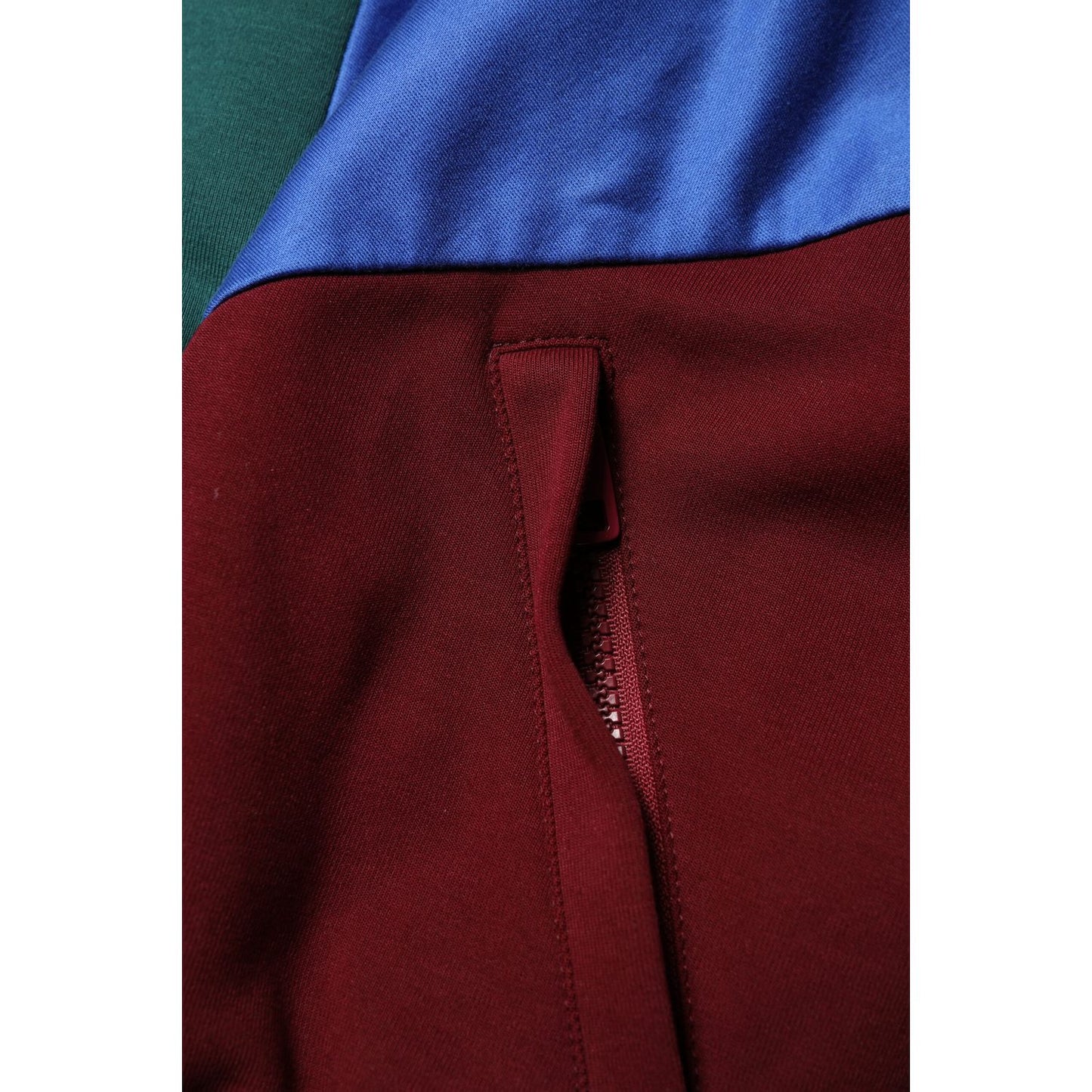 Dolce & Gabbana Multicolor Cotton Logo Full Zip Jacket
