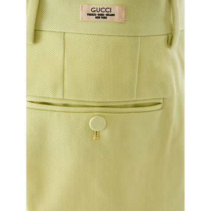 Gucci Lime Yellow Polyester Pants