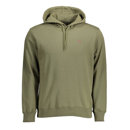 Napapijri Verde Cotton Men Sweatshirt