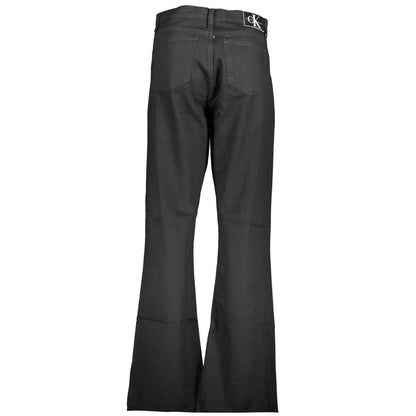Calvin Klein Black Cotton Bootcut Jeans Calvin Klein